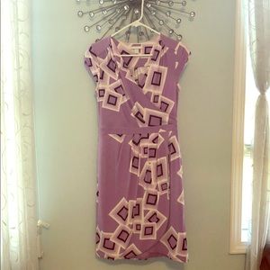 NY & Co. Short Sleeved Geometric Print Dress